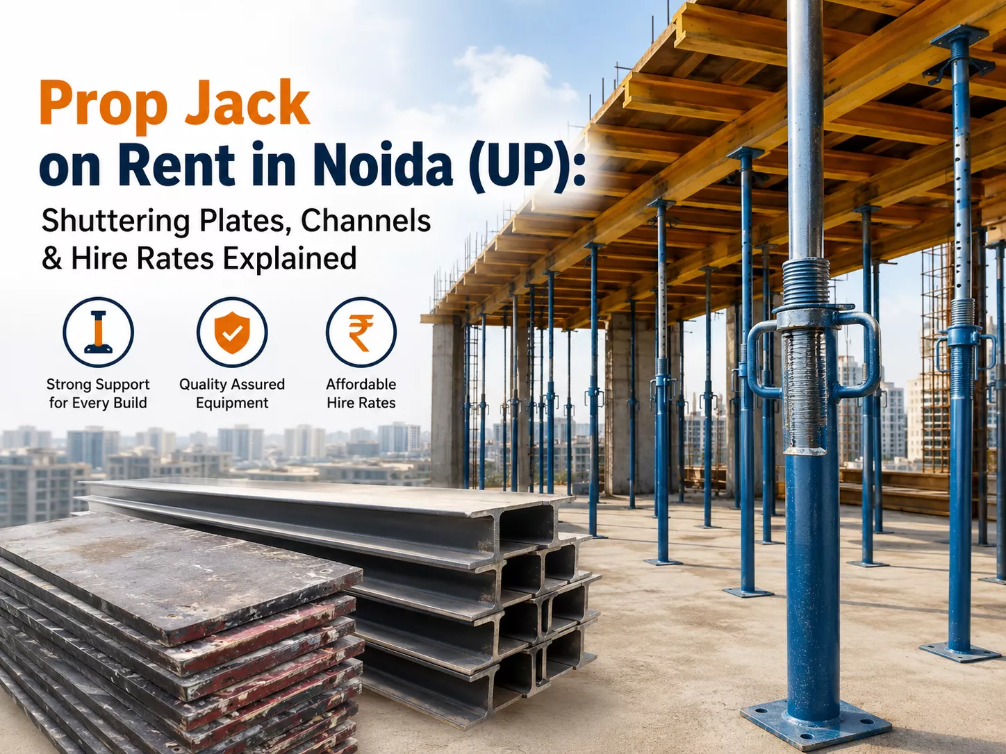Prop Jack on Rent in Noida (UP): Shuttering Plates, Channels & Hire Rates Explained

