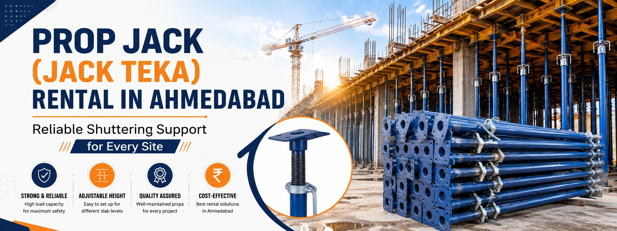 Prop Jack (Jack Teka) Rental in Ahmedabad — Reliable Shuttering Support for Every Site