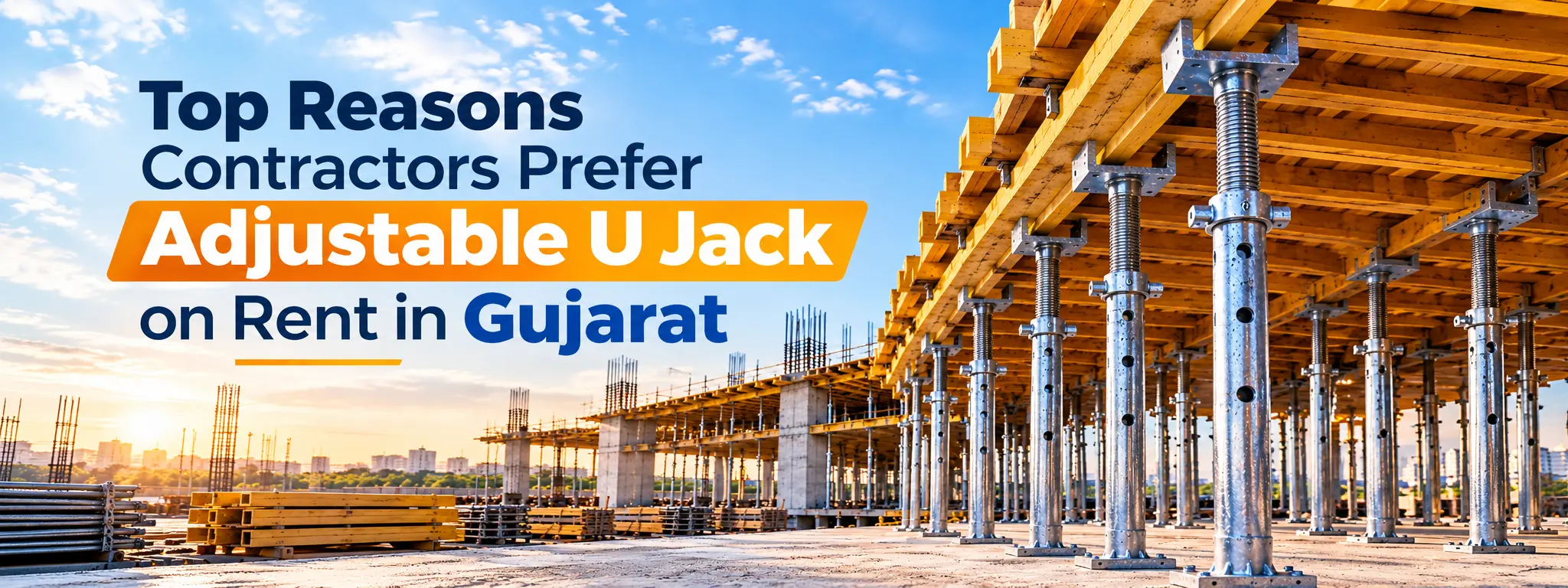 Top Reasons Contractors Prefer Adjustable U Jack on Rent in Gujarat
